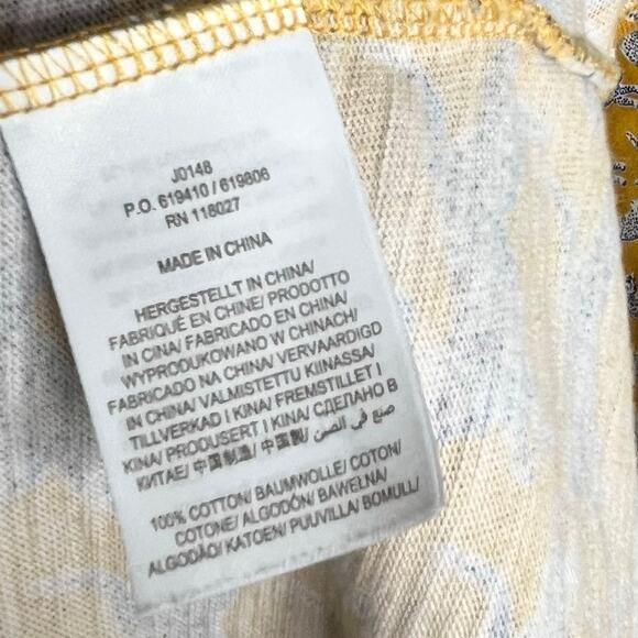 Boden Phoebe Short Sleeve Dress Womens 12 Long Mustard Yellow Cheetah Cat Print - Picture 10 of 10